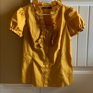 yellow button down The Limited Essential Shirt